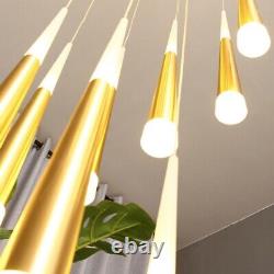Stair Pendentif Light Bar Lampe Led Bureau Lustre Lumières De Plafond En Or