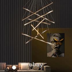 Style Nordique Multi Plafond Éclairage Linéaire Shade Pendentif Lumière Led Chandelier