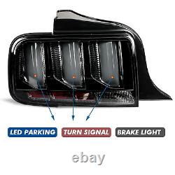 Tube Led Fumé Sequential Signal Tail Lumières Lampes De Frein Pour 05-09 Ford Mustang