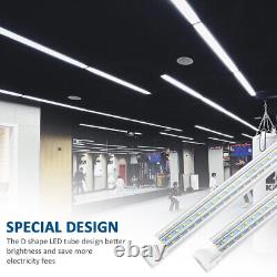 Tube lumineux à LED T8 de 8 pieds 120W Ampoule de lumière de magasin à LED Plafonnier 5000K-6500K